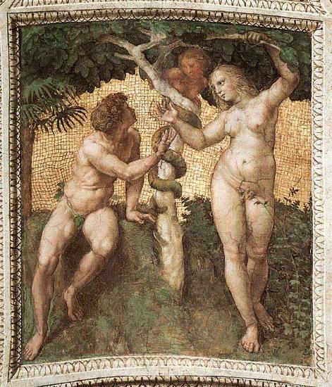 RAFFAELLO Sanzio Adam and Eve